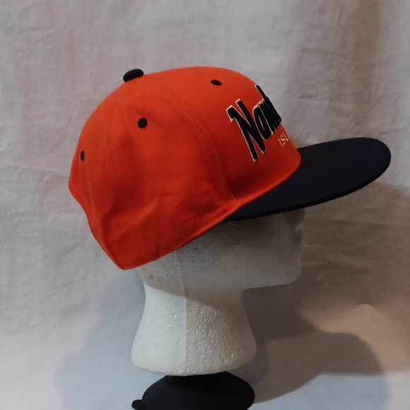 Nantucket Island Orange Snapback Cap Hat - Picture 4 of 7